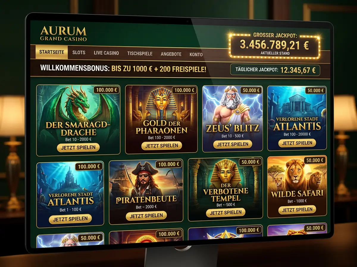 Oscarspin — Spielsaal und Angebot