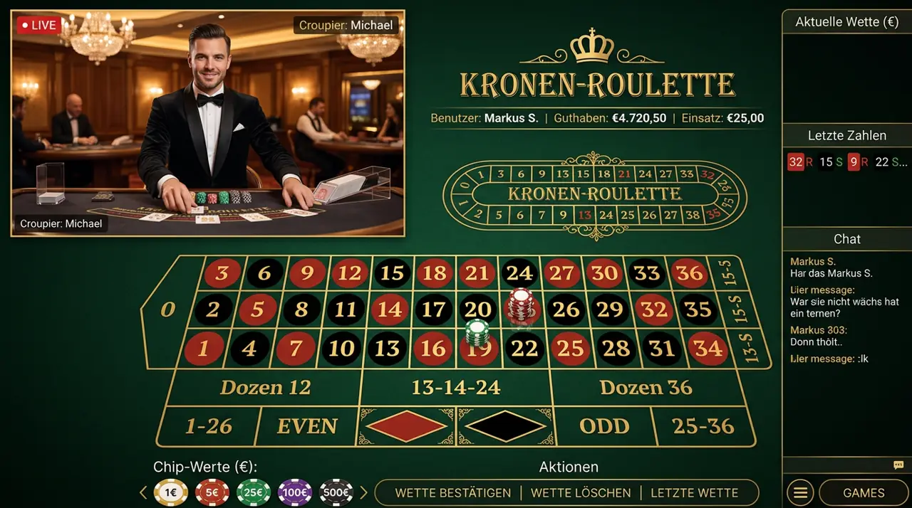 Live Casino im Oscarspin